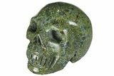 Polished Dragon's Blood Jasper Skull - South Africa #110071-1